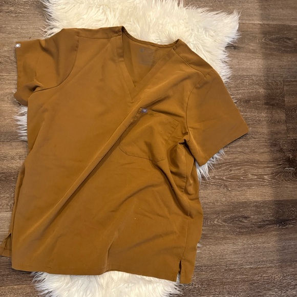 Figs Tops - Figs Women's Short Sleeve Tee - Brown